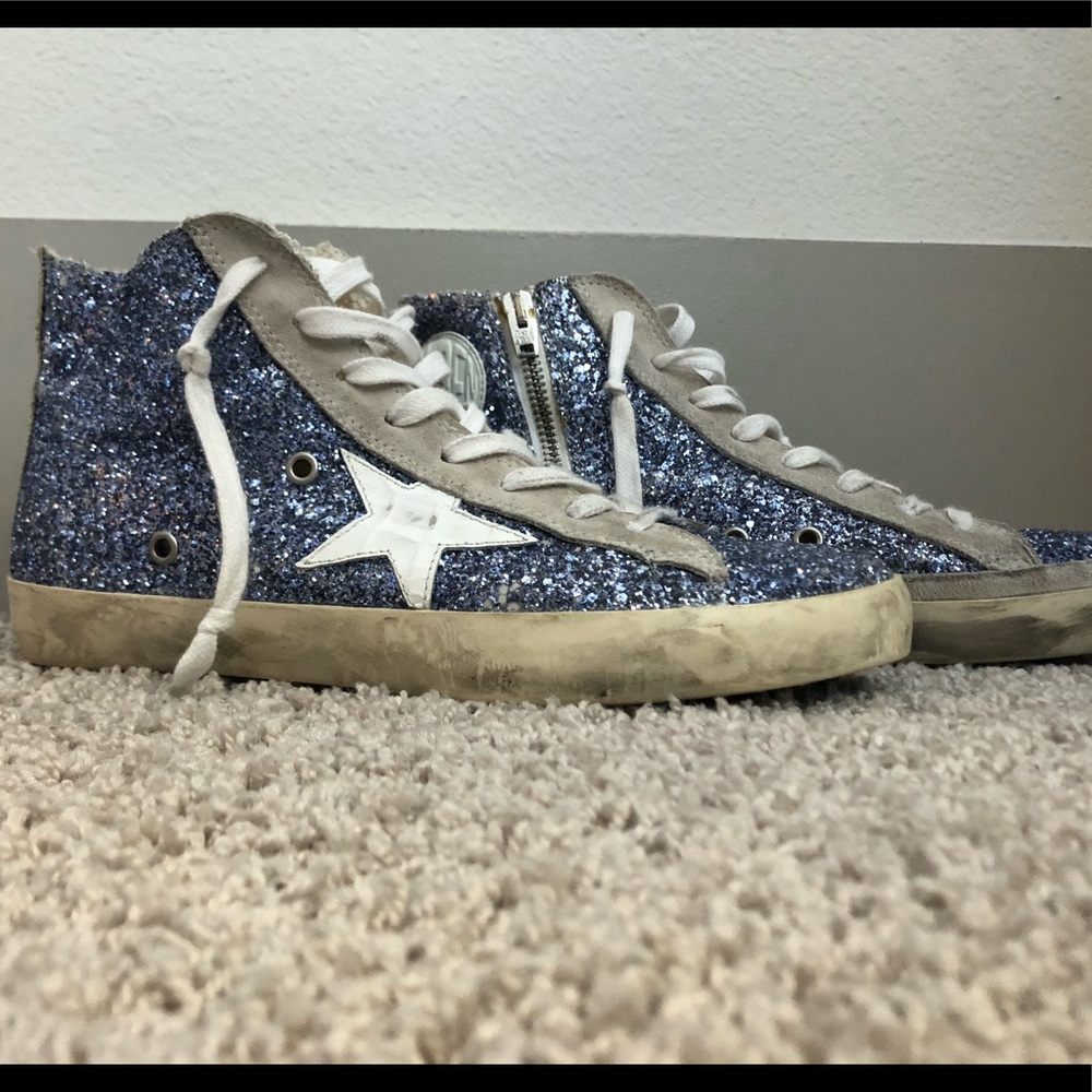 Golden Goose Francy size 39 Glitter Blue sneakers